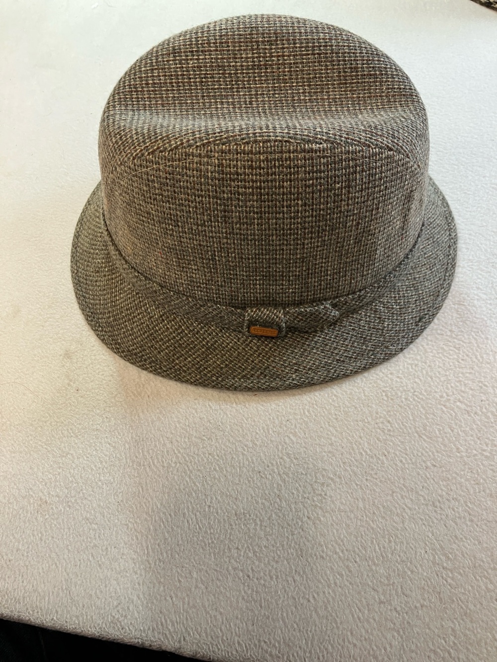 totes Men's Tweed Brown Bucket Hat